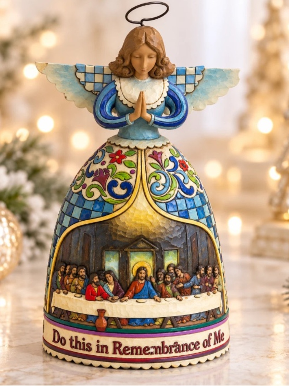 Jim Shore Heartwood Creek Angel Last Supper Figurine 4007670 2006 Enesco Vintage